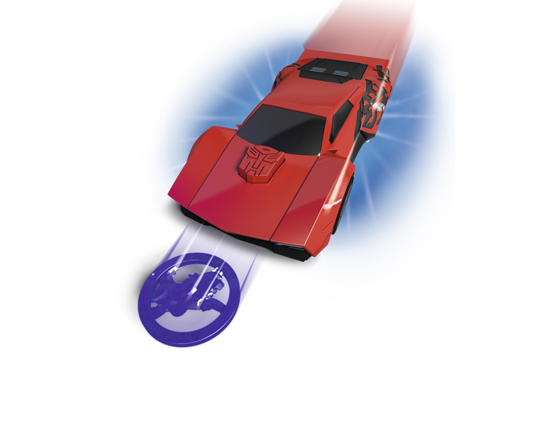 Боевая машинка Sideswipe из серии Трансформеры, со светом и звуком, 20 см.